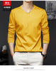 Autumn New Promotion Ice Silk Men's V-Neck Casual Top 2023 ATHLEXES