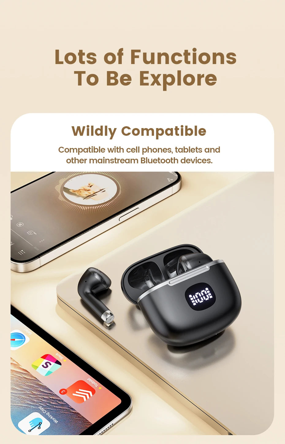 Toocki True Wireless Sports Earphones with Touch Control ATHLEXES