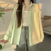 Beiyingni 2024 Spring Autumn Women's Oversized Blouse with Pockets ATHLEXES