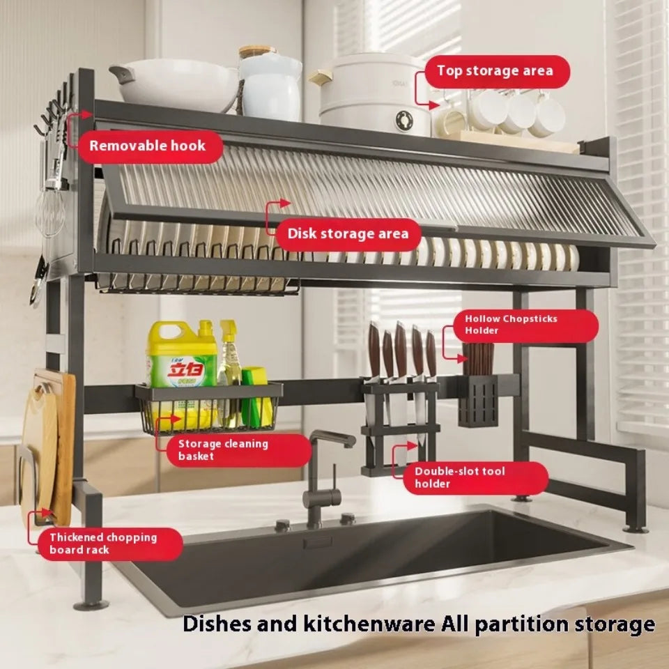 Over Sink Kitchen Dish Drying Rack ATHLEXES