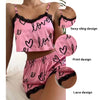 Elegant Spaghetti Strap Pajama Set for Women ATHLEXES