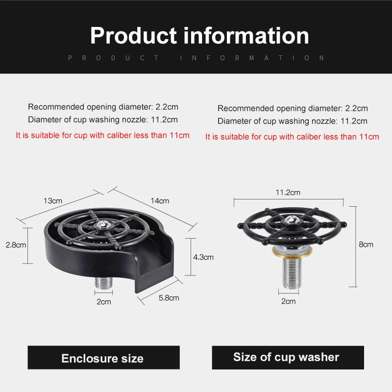 EcoWash Automatic Glass Cup Cleaner ATHLEXES