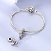 Pink Heart Zircon Angel Charm Pendant ATHLEXES