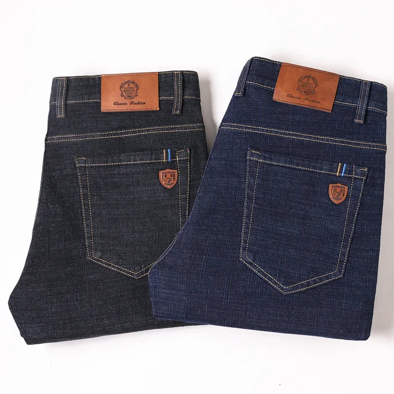 Classic Stretch Straight Fit Denim Jeans for Men ATHLEXES