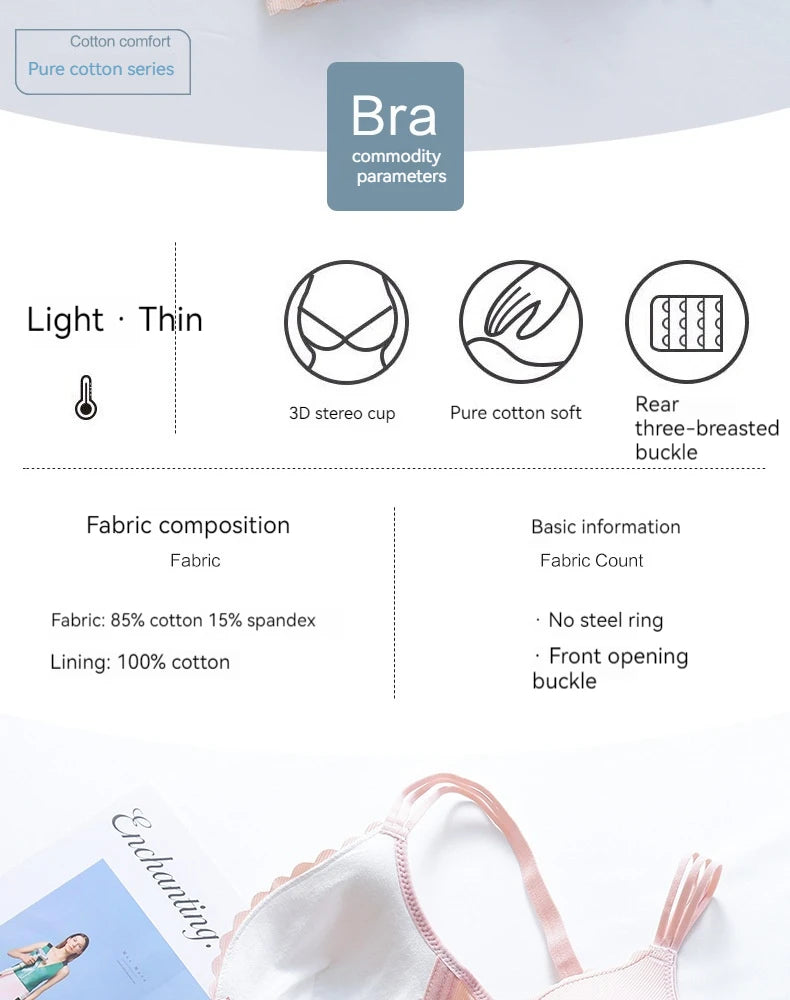 Soft Cotton Maternity Nursing Bra for Comfort ATHLEXES