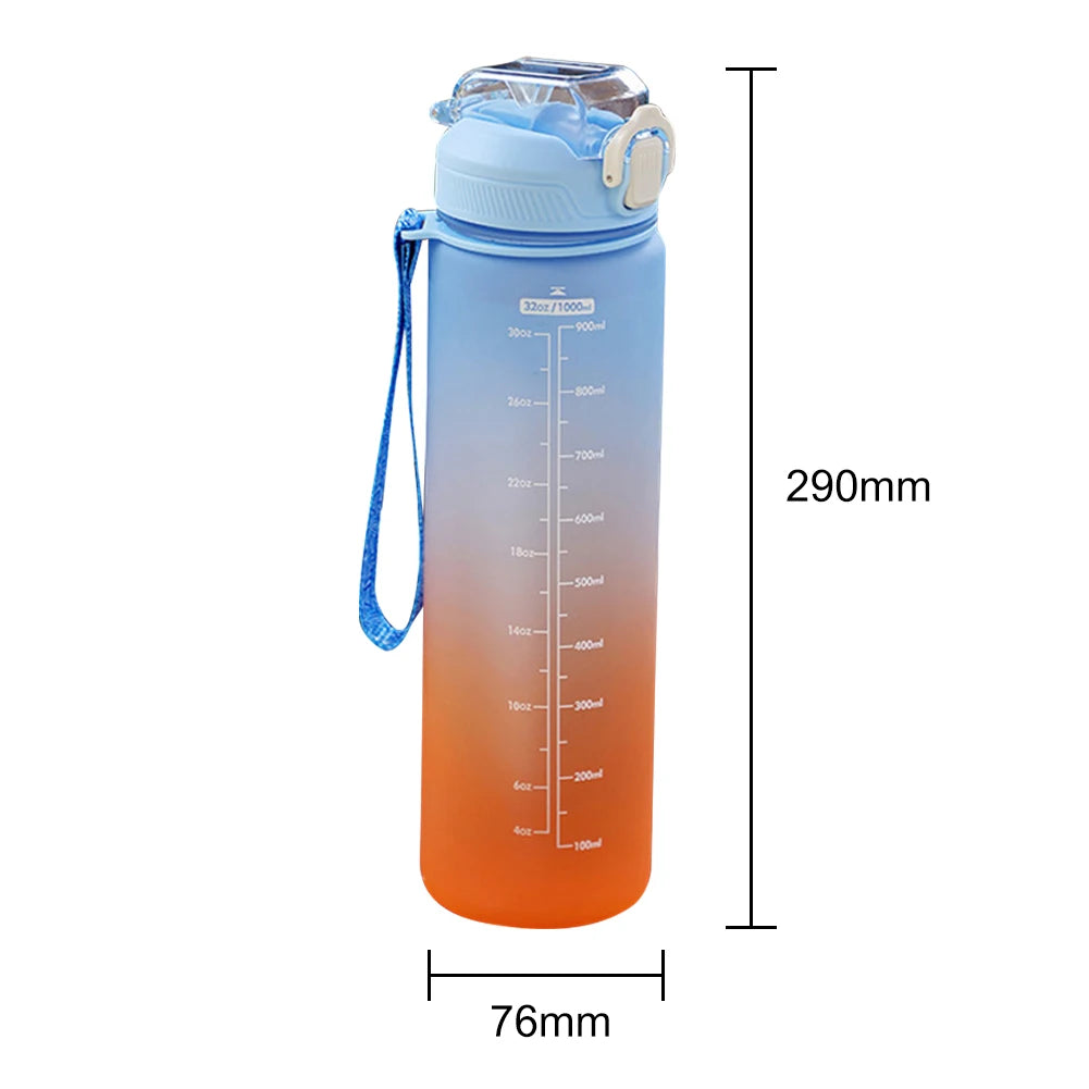 HydraMark 1L Gradient Time-Marker Water Bottle ATHLEXES