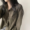 Elegant Casual White Long Sleeve Blouse ATHLEXES