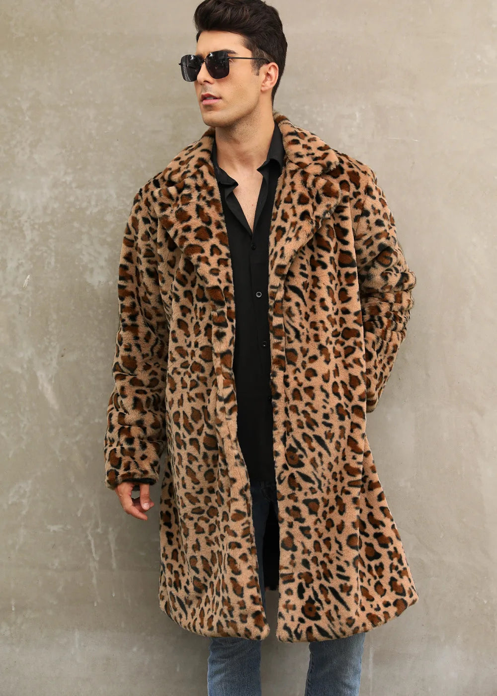 Faux Fur Leopard Coat ATHLEXES