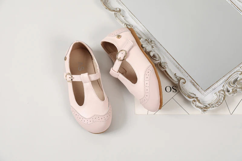 Princess Belle Kids' Mary Jane Leather Flats ATHLEXES