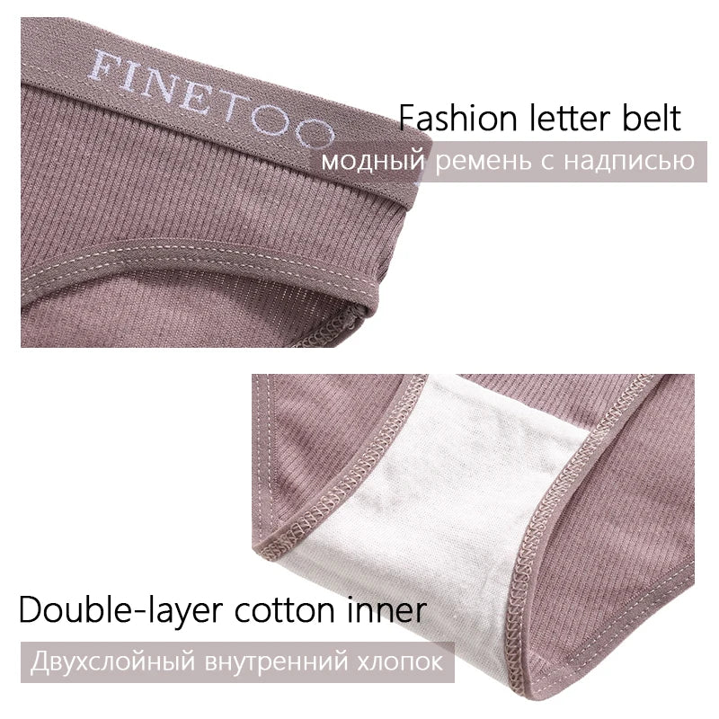 Cotton Comfort: 4PCS High Elastic Women's Briefs ATHLEXES