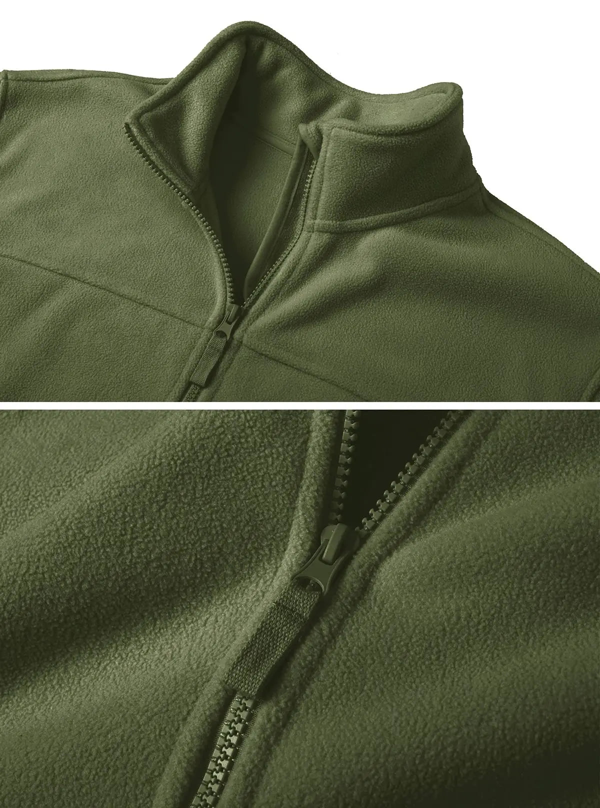 TACVASEN Men's Winter Windproof Fleece Jacket with Multi-Pockets ATHLEXES