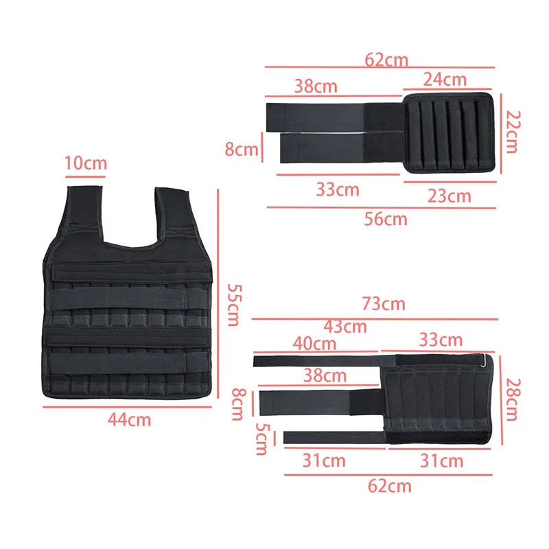 Premium Adjustable Weight Vest for Strength Training ATHLEXES