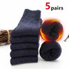 Retro Warm Wool Socks for Men - 5 Pairs ATHLEXES