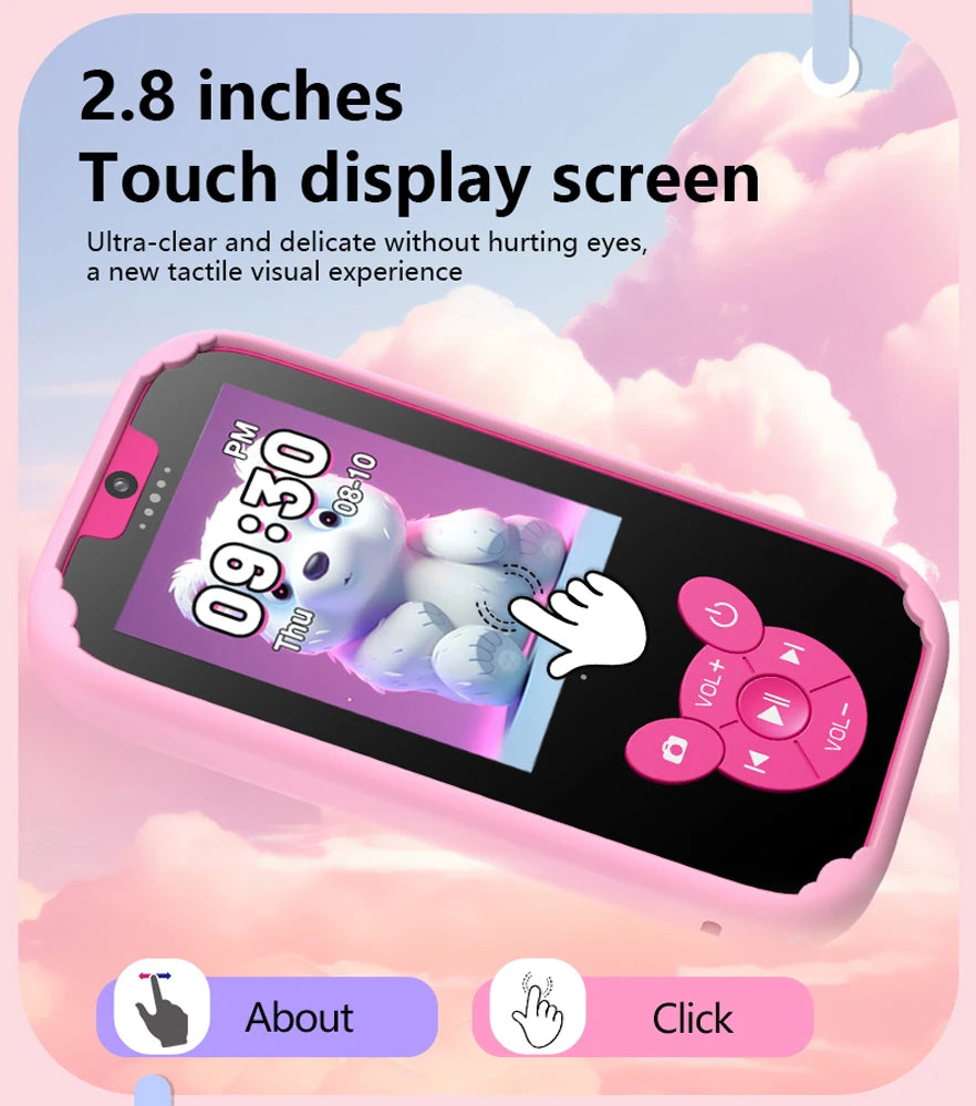 Smart Kids Dual Camera Educational Phone Toy ATHLEXES