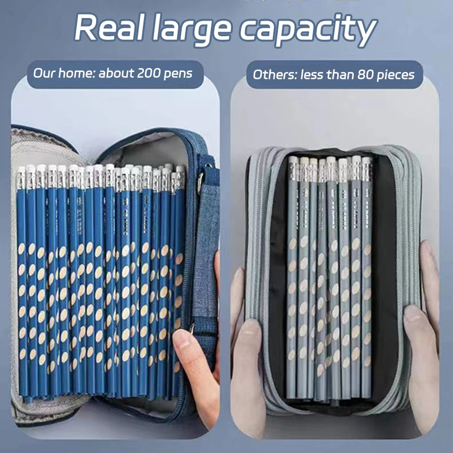 ElitePro Portable Pencil Case with Multi Compartments ATHLEXES