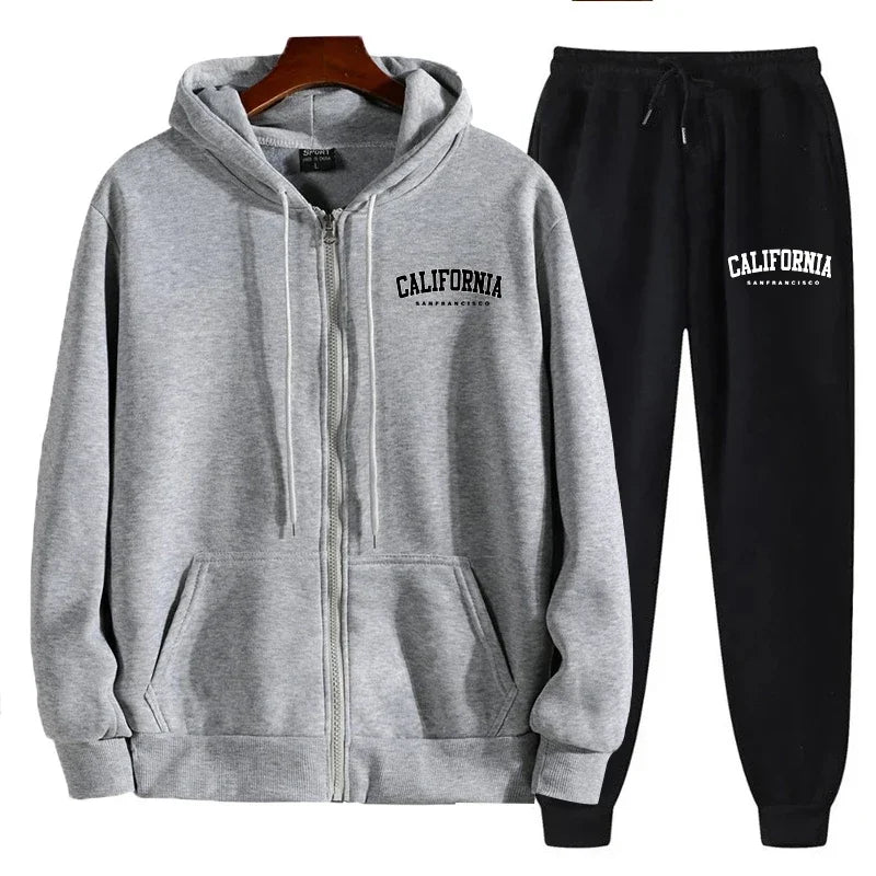 2024 Menâ??s Fashion Tracksuit: Zip Up Hoodies & Sports Pants ATHLEXES
