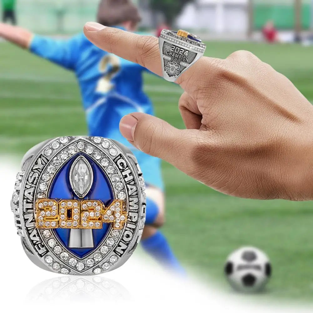 2024 Fantasy Football League Champion Trophy Ring Set ATHLEXES