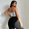Goddess Glam Metallic Corset Top ATHLEXES