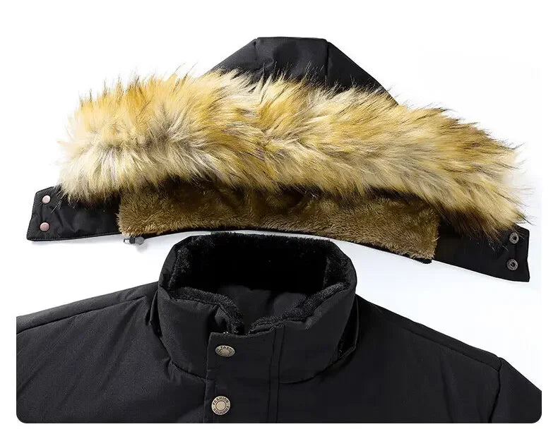 FleeceGuard Plus Size Winter Parka for Men ATHLEXES