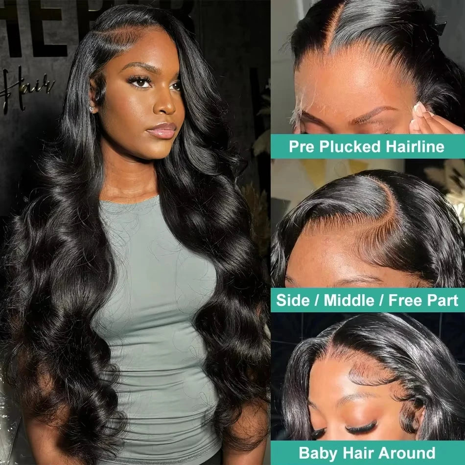 Luxury Body Wave Lace Front Wig 13x6 Brazilian Hair ATHLEXES