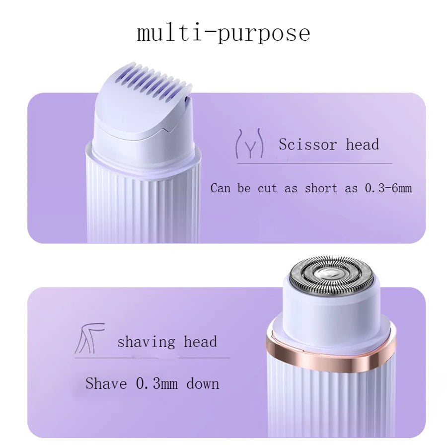 GlamGlow 2-in-1 Women's Electric Shaver ATHLEXES
