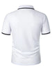 Luxe Lapel Solid Color Men's Short Sleeve Polo ATHLEXES