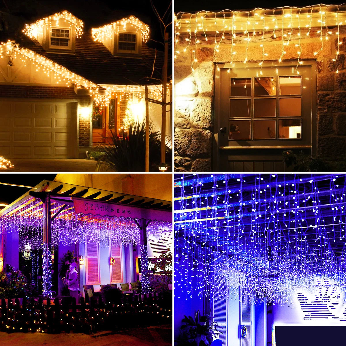 Enchanting 5m LED Icicle Garland Lights for Christmas ATHLEXES
