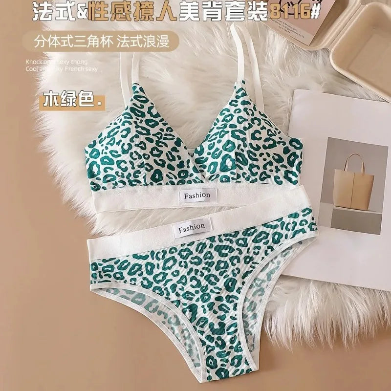 Leopard Luxe Seamless Bra and Brief Set ATHLEXES