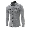 AutumnBlend Casual Denim Lapel Shirt ATHLEXES