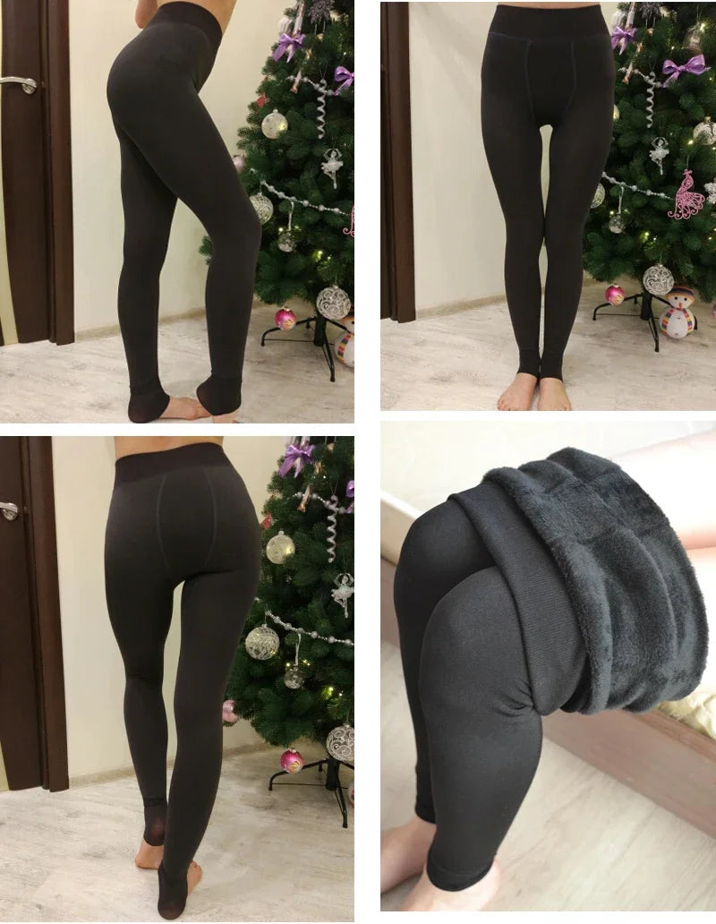 Velvet Luxe High Waist Winter Leggings for Women ATHLEXES