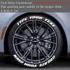 Custom 3D Tire Lettering Stickers for Your Car ATHLEXES