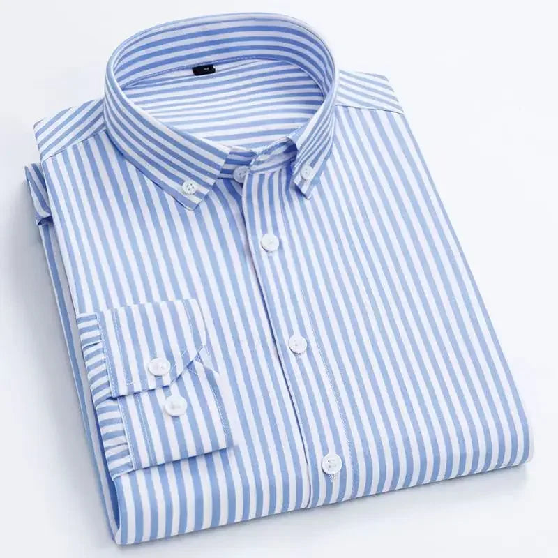 StripeLine Long Sleeve Slim Shirt ATHLEXES