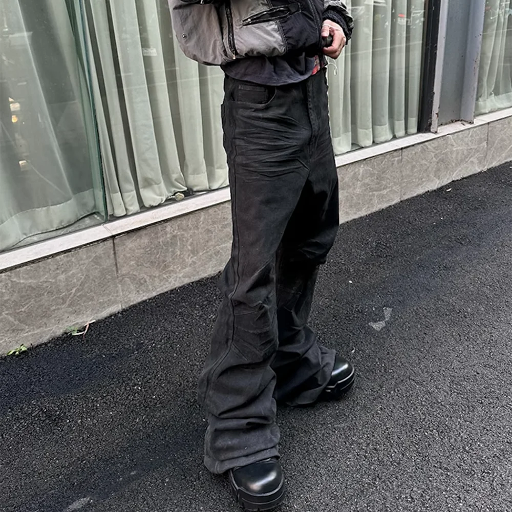 Urban Chic Black Flare Denim Trousers ATHLEXES
