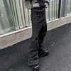 Urban Chic Black Flare Denim Trousers ATHLEXES