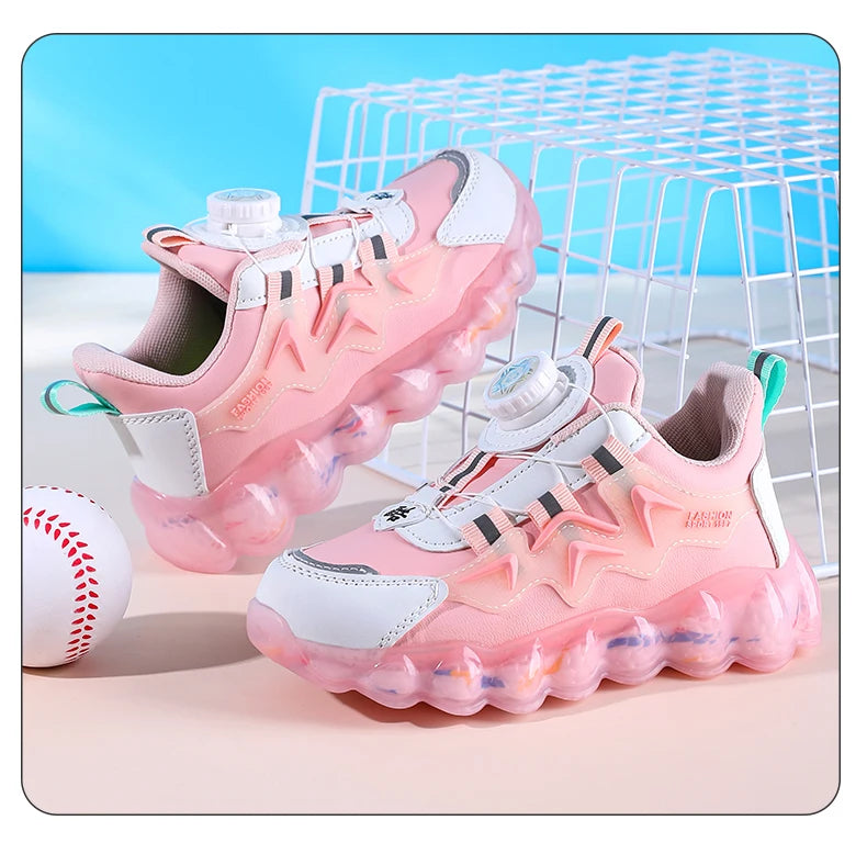 Stylish Leather Kids Running Sneakers ATHLEXES