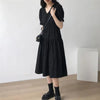 Chic V Neck Maternity Dress for Summer Comfort ATHLEXES