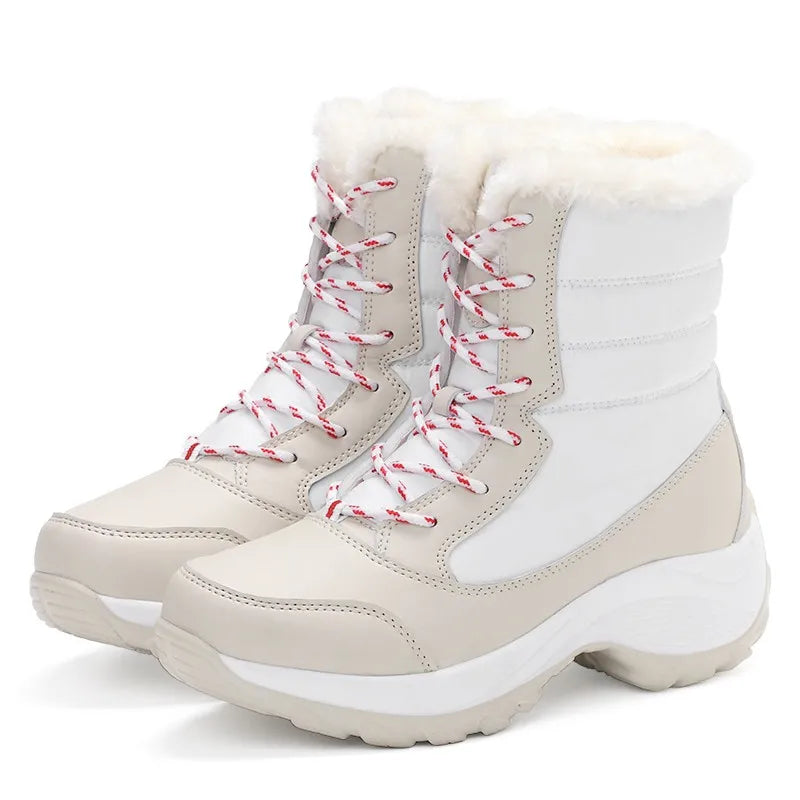 Cozy Elegance Women's Lightweight Ankle Platform Snow Boots ATHLEXES