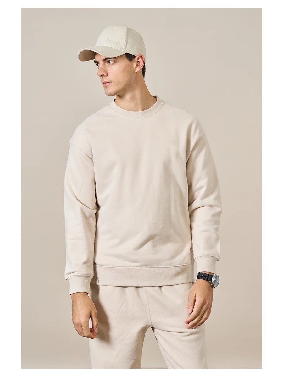SIMWOOD Oversized Minimalist Menâ??s Sweatshirt SI980547 ATHLEXES