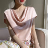 Chic Satin Silk Summer Blouse for Women ATHLEXES