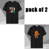 Plus Size Men's Cotton Printed Tee 7XL Oversized Top ATHLEXES