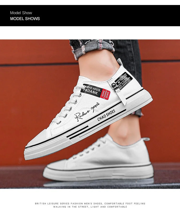 BreatheEasy Men's Canvas Low Cut Sneakers ATHLEXES