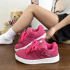 Chic Retro Matte Black Casual Sneakers for Women ATHLEXES