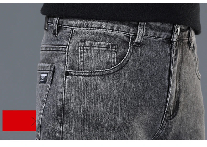 Korean Slim Fit Men's Denim Jeans ATHLEXES