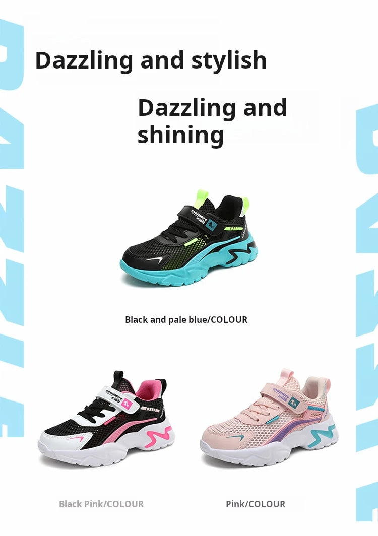 BreezeStep Kids Breathable Mesh Sneakers ATHLEXES