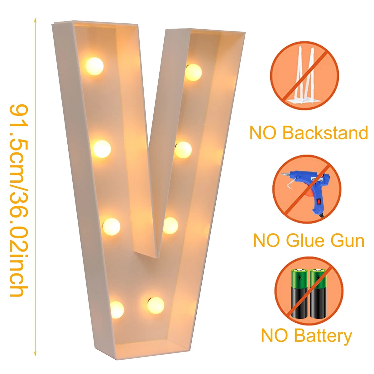 Giant LED Letter Light Box for Events & Decor ATHLEXES