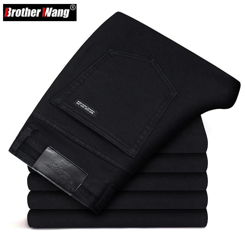 SleekFit Men's Black Slim Jeans ATHLEXES