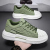 RetroCraft Men's Leather Platform Sneakers ATHLEXES
