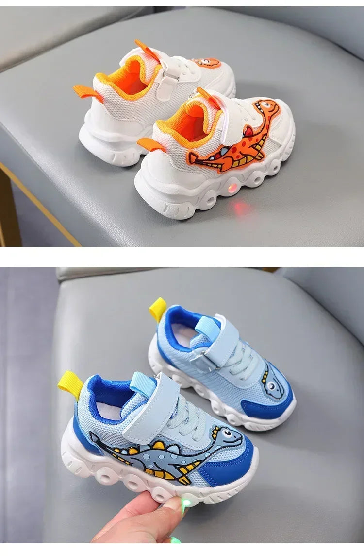 GlowStep Kids LED Cartoon Sneakers ATHLEXES
