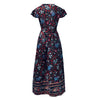 Chic V Neck Summer Slit Maxi Dress for Women ATHLEXES