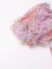 Chic Floral Patchwork Mesh Dress for Women ATHLEXES